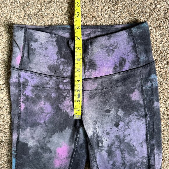 Lucy Perfect Core High-Rise Full Length Tie Dye Galaxy Leggings, Size Small - Picture 5 of 11